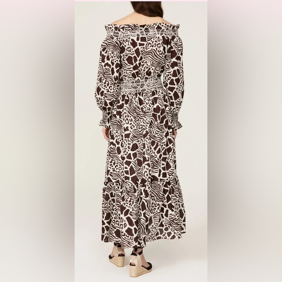 Adam Lippes x RTR Smocked Off the Shoulder Dress Size 8 - Picture 2 of 10